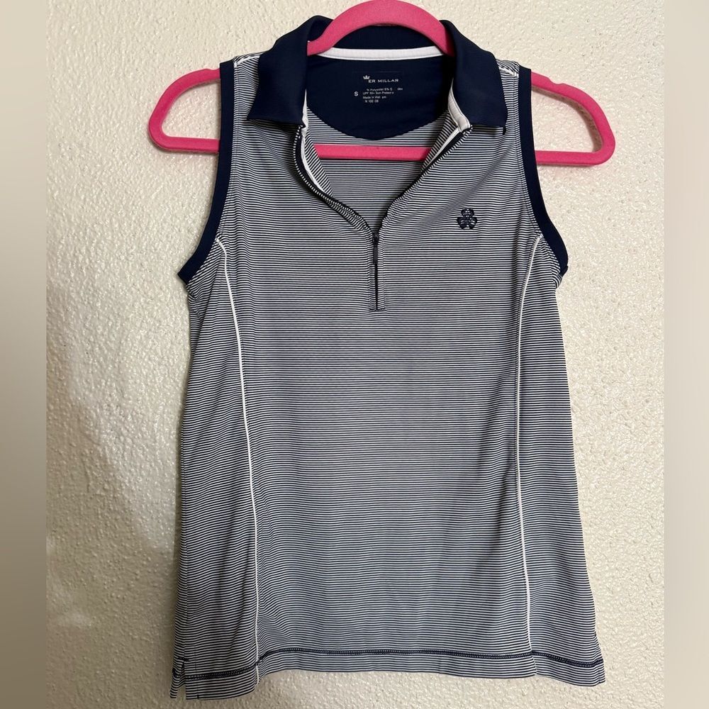 Peter Millar womens Chrissie Erin Hills Logo Sleeveless Tank for Golf size Small